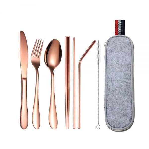 Stainless Cutlery Set_Rose-gold